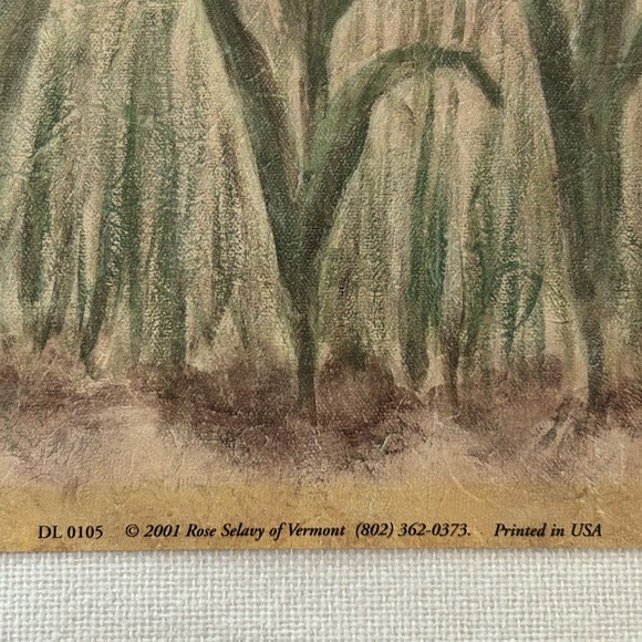 VTG Debra Lake Pink Blossoms Floral 8 x 10 Artist Print in Wood Gold Frame. - Picture 6 of 11